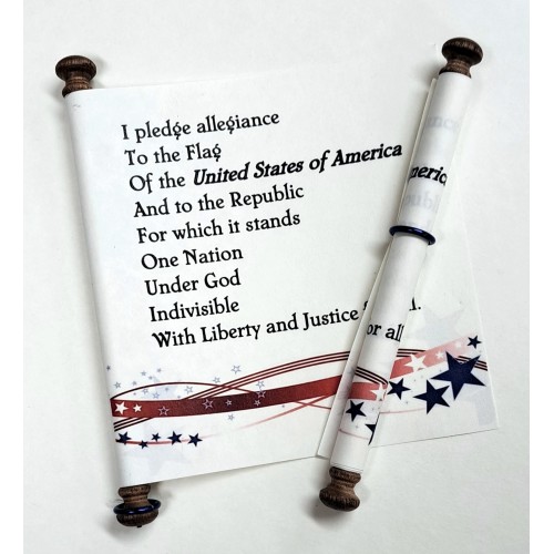 Pledge of Allegiance Scroll Roll-Up Souvenier